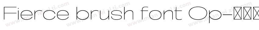 Fierce brush font Op字体转换